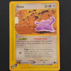 Pokemon Ditto 51/144 EX Delta Species Rare Basic 50HP English 2003 - Image 1