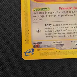 Pokemon Ditto 51/144 EX Delta Species Rare Basic 50HP English 2003 - Image 5