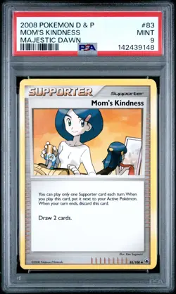 MOM'S KINDNESS 83/100 MAJESTIC DAWN POKEMON TCG PSA 9 MOTHERS DAY GIFT - Image 2