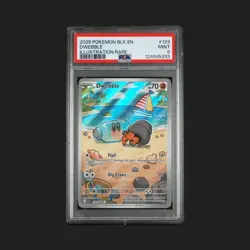 DWEBBLE 129 POKEMON BLK EN-BLACK BOLT ILLUSTRATION RARE PSA 9 - Image 1
