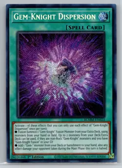 BLMM-EN023 Gem-Knight Dispersion Secret Rare 1st Ed YuGiOh - Image 1