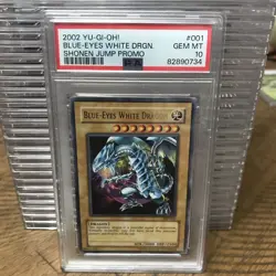 Yugioh Blue Eyes White Dragon Shonen Jump Promo JMP-001 PSA 10 Gem Mint - Image 1