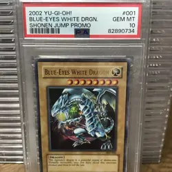 Yugioh Blue Eyes White Dragon Shonen Jump Promo JMP-001 PSA 10 Gem Mint - Image 4