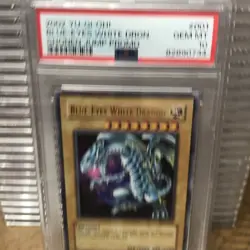 Yugioh Blue Eyes White Dragon Shonen Jump Promo JMP-001 PSA 10 Gem Mint - Image 5