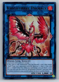 BLMM-EN091 "Knightmare Phoenix" Emblazoned Ultra Rare YuGiOh! - Image 1