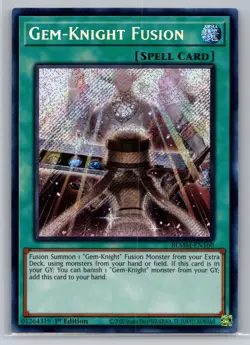 Gem-Knight Fusion - Secret Rare 1st Edition BLMM-EN160 - NM - YuGiOh - Image 1