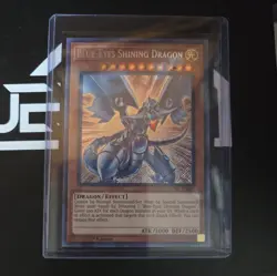 Yugioh Blue-Eyes Shining Dragon LCKC-EN008 Secret Rare 1st Ed LP - Image 1
