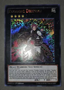 Yugioh Zoodiac Drident RATE-EN Secret Rare 1st Edition NM - Image 1