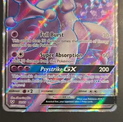Pokemon TCG Mewtwo GX Full Art Holo 72/73 Shining Legends - Image 5