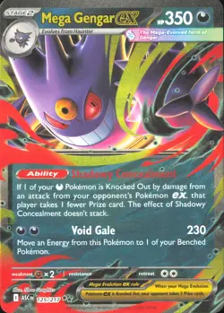 Pokemon TCG - Mega Gengar ex - ME: Ascended Heroes 125/217 NM - Image 1