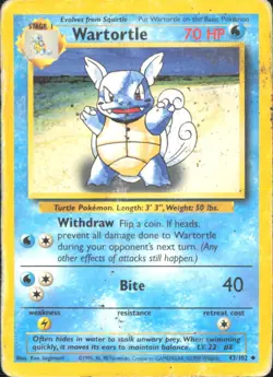 Pokemon TCG - Wartortle Base Set 042/102 HP - Image 1