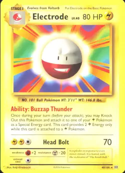 Pokemon TCG - Electrode XY - Evolutions 40/108 MP - Image 1