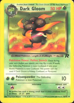 Pokemon TCG - Dark Gloom Team Rocket 36/82 HP - Image 1