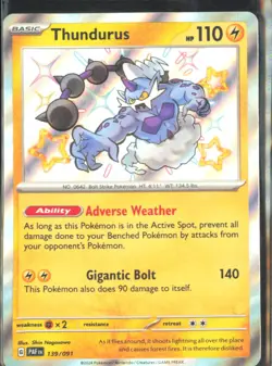 Thundurus SV: Paldean Fates 139/091 NM - Pokemon TCG - Image 1
