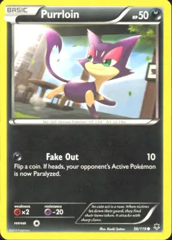 Purrloin XY - Phantom Forces 56/119 MP - Pokemon TCG - Image 1