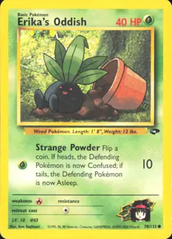 Erika's Oddish Gym Challenge 070/132 LP - Pokemon TCG - Image 1