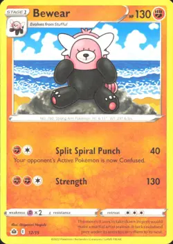 Pokemon TCG - Bewear - 12/15 McDonald's Promos 2022 012/015 HP - Image 1