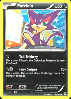 Purrloin (82) Plasma Storm 82/135 MP - Pokemon TCG - Image 1