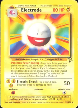 Electrode Base Set 2 025/130 LP - Pokemon TCG - Image 1