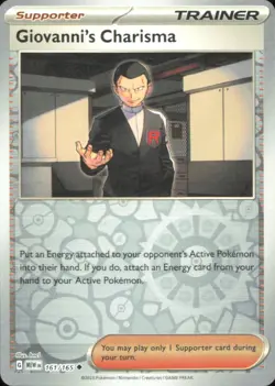 Giovanni's Charisma - SV: Scarlet & Violet 151 161/165 NM - Pokemon TCG - Image 1