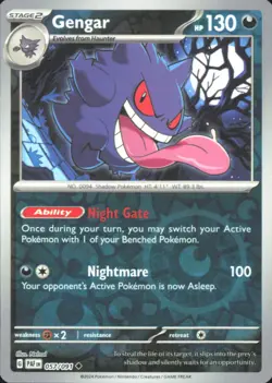 Gengar SV: Paldean Fates 057/091 NM - Pokemon TCG - Image 1