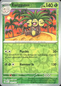 Exeggutor SV: Scarlet & Violet 151 103/165 NM - Pokemon TCG - Image 1