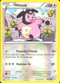 Pokemon TCG - Miltank XY - Flashfire 83/106 MP - Image 1