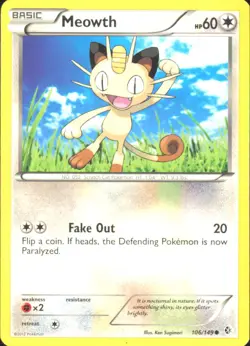 Meowth Boundaries Crossed 106/149 MP - Pokemon TCG - Image 1