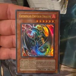 Yu-Gi-Oh! Chthonian Emperor Dragon 1st Edition Tactical Evolution Konami EN - Image 1