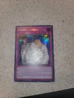 solemn accusation yugioh BLZD secret rare - Image 1
