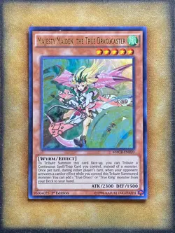 Yugioh Majesty Maiden, the Truce Dracocaster MACR-EN020 Ultra Rare 1st Ed NM - Image 1