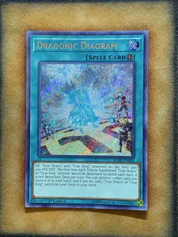 Yugioh Dragonic Diagram BLRR-EN096 Secret Rare 1st Ed NM - Image 1