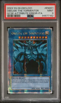 2023 #EN001 OBELISK THE TORMENTOR PSA 9 - Image 1