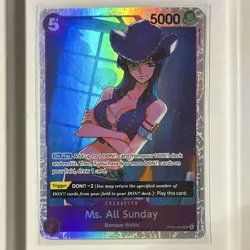 One Piece Card Game Ms. All Sunday OP04-064 Foil Character Card English 5/5000 - Image 1