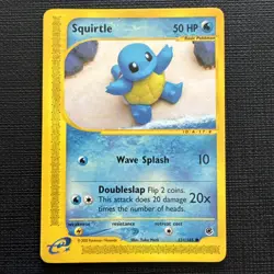 Pokemon TCG Expedition Base Set Squirtle Card 131/165 NM-MINT non holo - Image 1