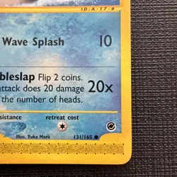 Pokemon TCG Expedition Base Set Squirtle Card 131/165 NM-MINT non holo - Image 4