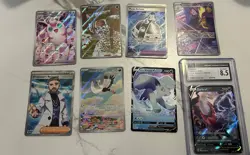 Group Of Secret Illustration Pokemon Cards Ripped From Packs And 1 Graded CGC8.5 - Image 1