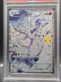 PSA 10 Reshiram 113/114 Celebrations 25th Anniversary Pokemon Trading Card - Image 3