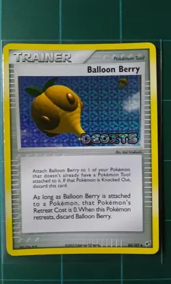 Pokemon Card EX Deoxys 84 Balloon Berry Reverse Holo Uncommon Stamped 2005 LP - Image 1