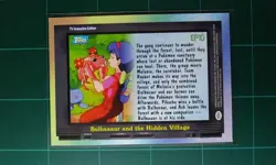 Pokemon Card Topps Series 2 # EP10 Bulbasaur And The Hidden Village Foil Blue LP - Image 2