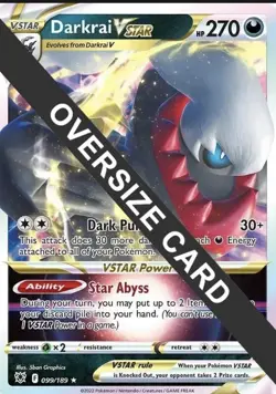 Darkrai VSTAR 099/189 - Jumbo Card - NM - Image 1