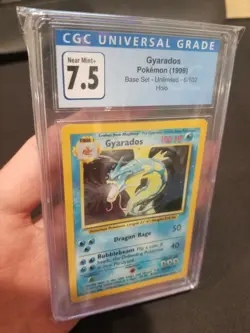 Gyarados 6/102 - Base Set - Holo Pokemon Card - CGC 7.5 Near Mint - Image 2