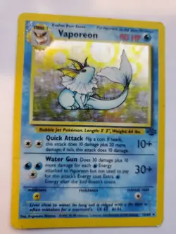 Vaporeon Jungle Set Pokemon Card Base WOTC - Image 1