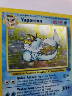 Vaporeon Jungle Set Pokemon Card Base WOTC - Image 2