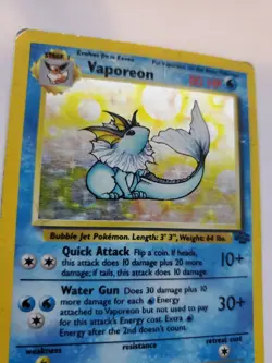 Vaporeon Jungle Set Holo Pokemon Card Base WOTC - Image 3