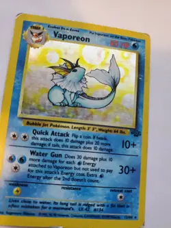 Vaporeon Jungle Set Holo Pokemon Card Base WOTC - Image 5