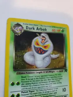 Dark Arbok Team Rocket Holo Pokemon Card Base WOTC - Image 2