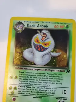 Dark Arbok Team Rocket Holo Pokemon Card Base WOTC - Image 4