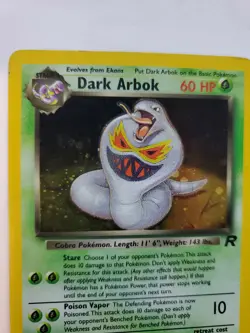 Dark Arbok Team Rocket Holo Pokemon Card Base WOTC - Image 5