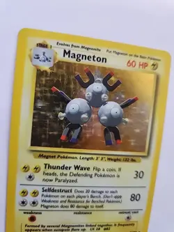 Magneton Holo Base Pokemon Card WOTC - Image 2